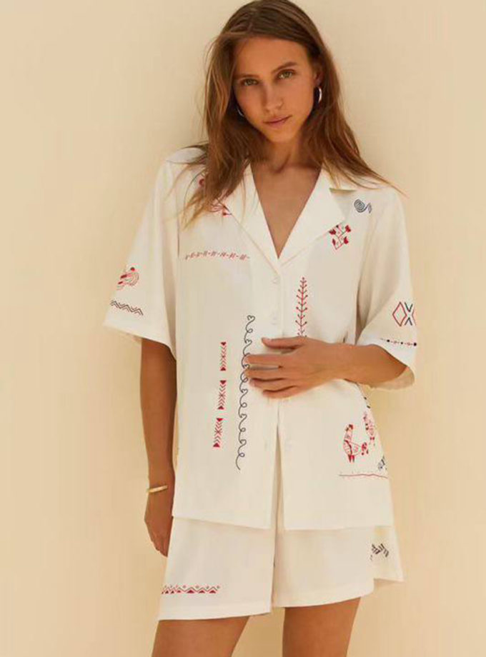 Сорочка  Трипілля молочна MOVE (MV_s23-195-001)