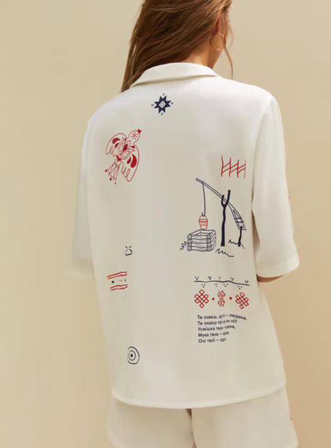 Сорочка  Трипілля молочна MOVE (MV_s23-195-001)