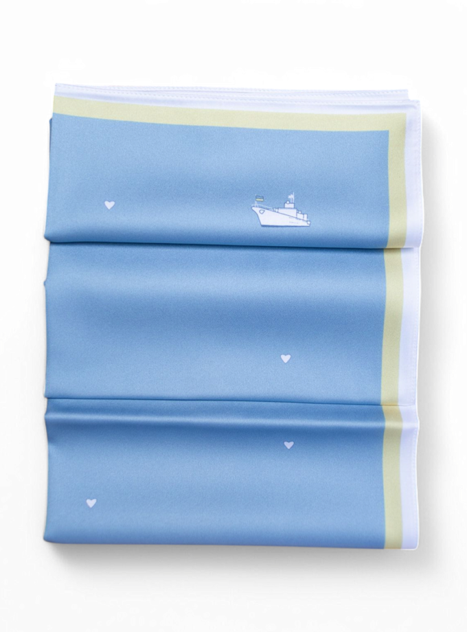 Хустинка Мій Крим блакитного кольору SOFT25 (SOFT_Hust_Cr_bl)