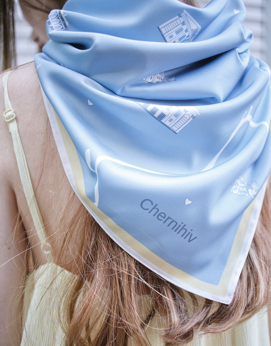 Хустка Мій Чернігів (2) Хустка Мій Чернігів SOFT25 (SOFT_Hust_CH_bl) - фото 2