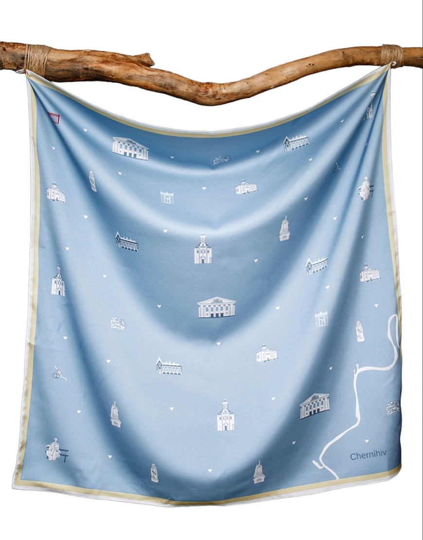 Хустка Мій Чернігів (4) Хустка Мій Чернігів SOFT25 (SOFT_Hust_CH_bl) - фото 4