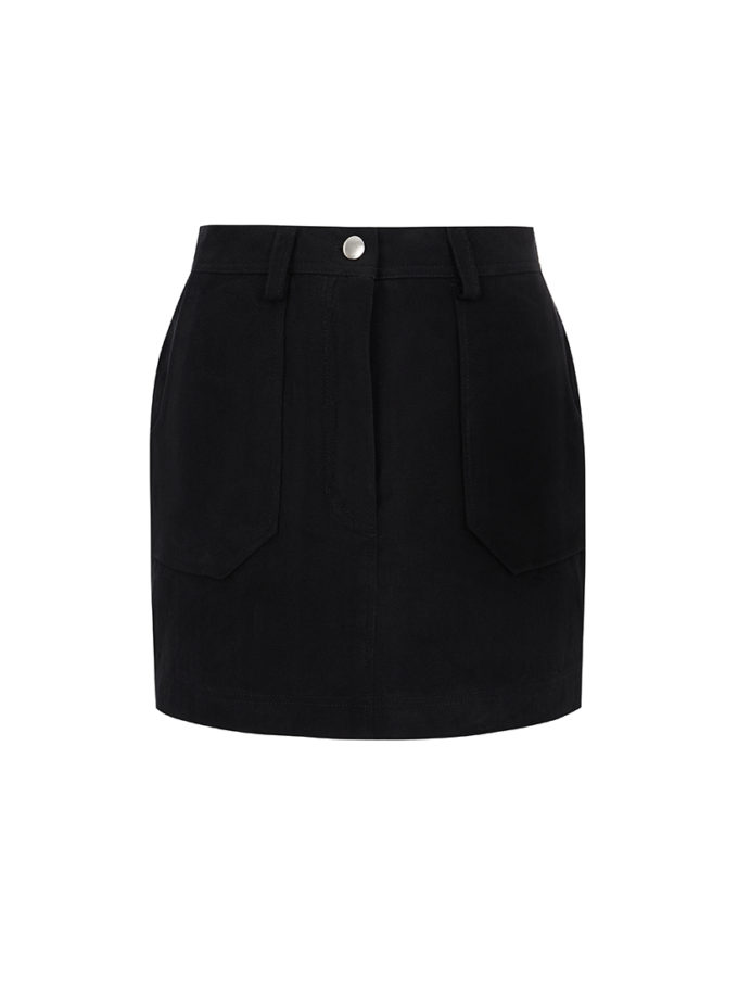 Спідниця-міні із кольорового деніму GET DRESSED. (GD_SS25_34)