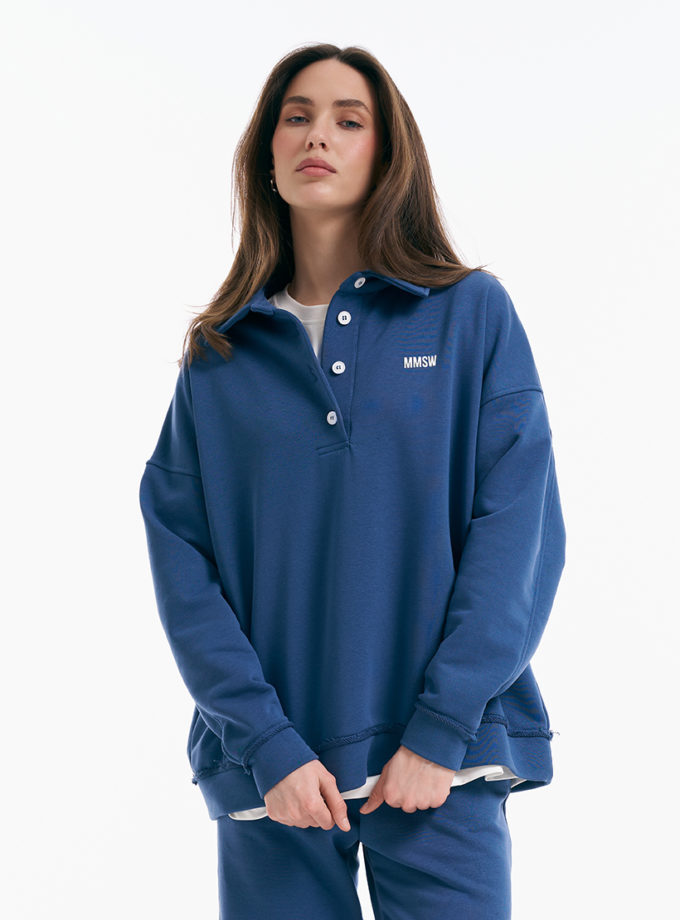 Світшот-поло SS25 темний джинс MMSW (MMSW_СПSS25-DD) - фото 5