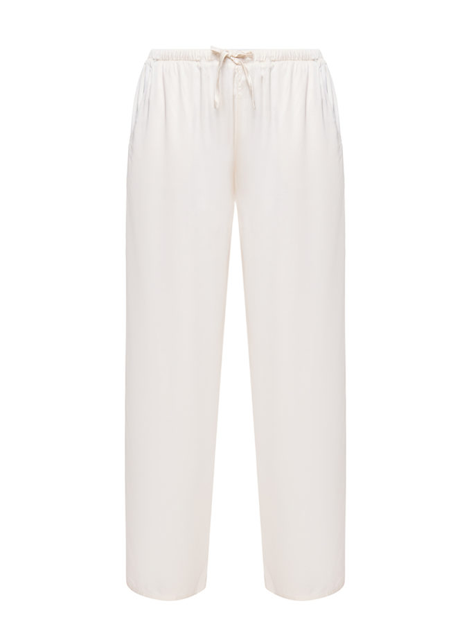 Легкі сатинові брюки молочнi WILD HEARTS (WH_lghtstnset-mlk086/2)