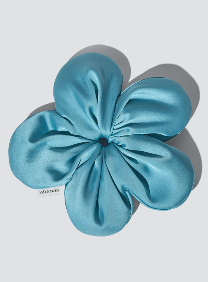 Резинка-аксесуар для волосся  Flower блакитна WHOCARES (WC_000005758)