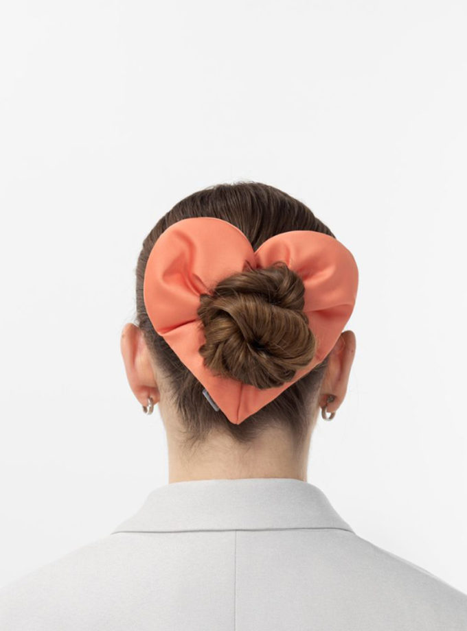 Резинка-аксесуар для волосся  Flower коралова WHOCARES (WC_000005757)