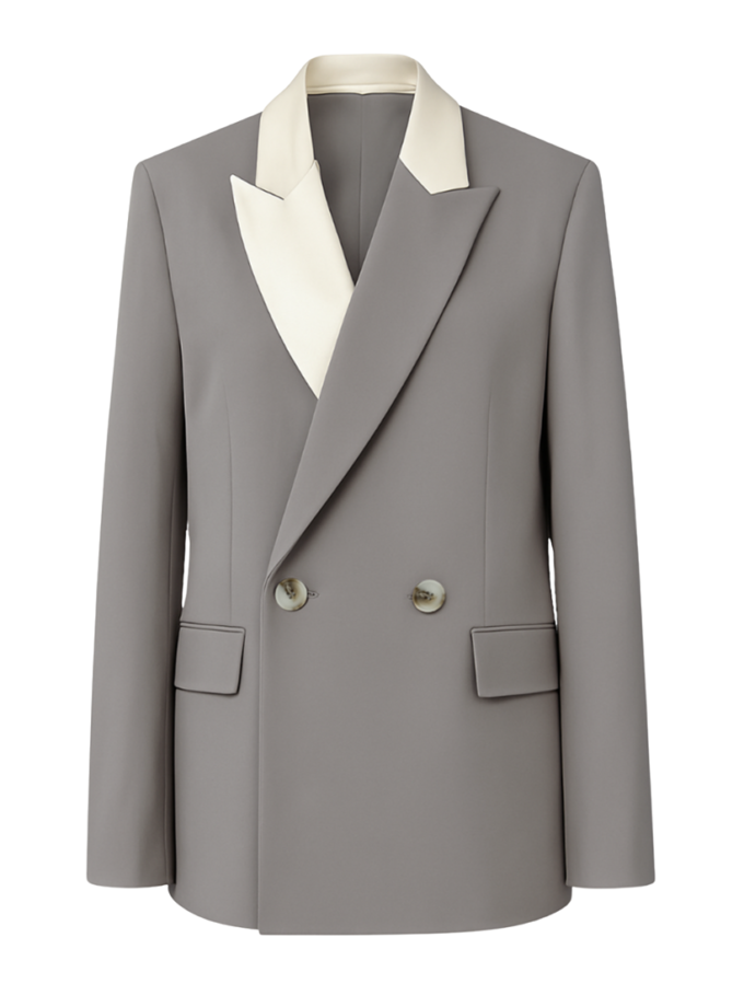 Жакет зі знімним лацканом ALEXANDER VANAVI (AV_DIANA_00)