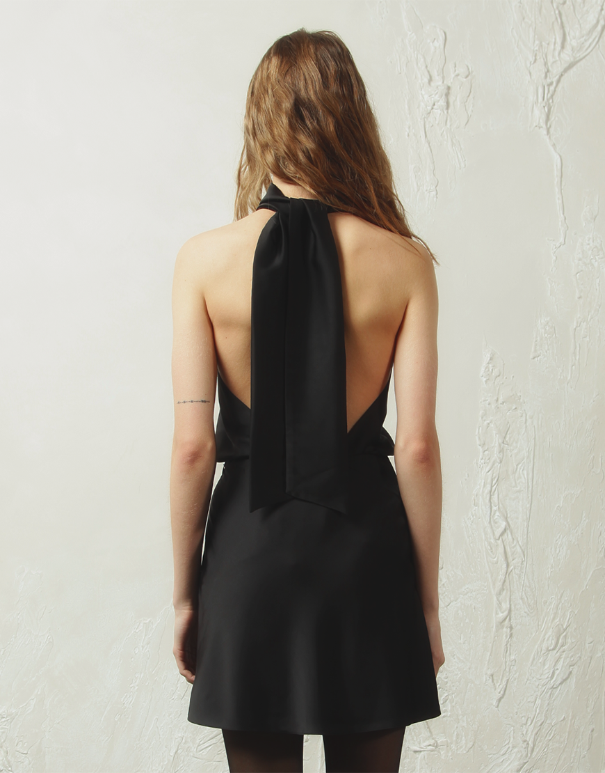 23 Халтер топ чорний ALEXANDER VANAVI (AV_SIREN_00) - фото 4