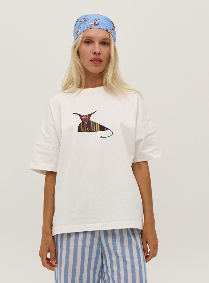 Футболка з принтом Бичок ANNA YAKOVENKO (AY_3847)