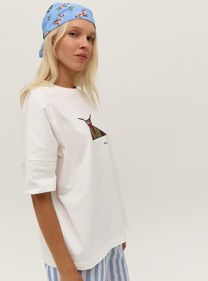 Футболка з принтом Бичок ANNA YAKOVENKO (AY_3847)