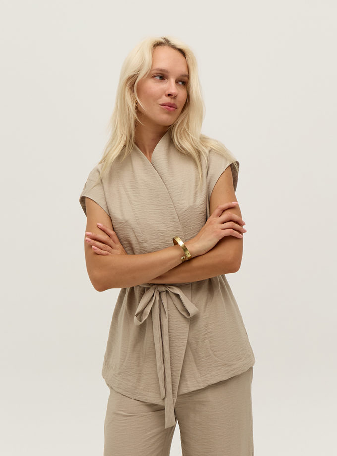 Жилет на запах ANNA YAKOVENKO (AY_3986)