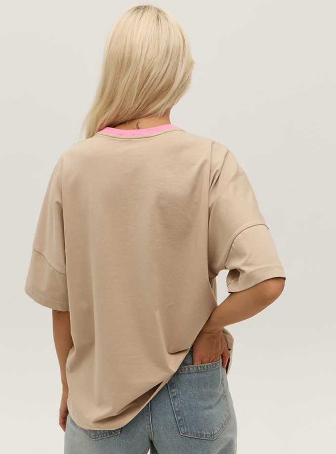Бежева футболка ANNA YAKOVENKO (AY_3996)