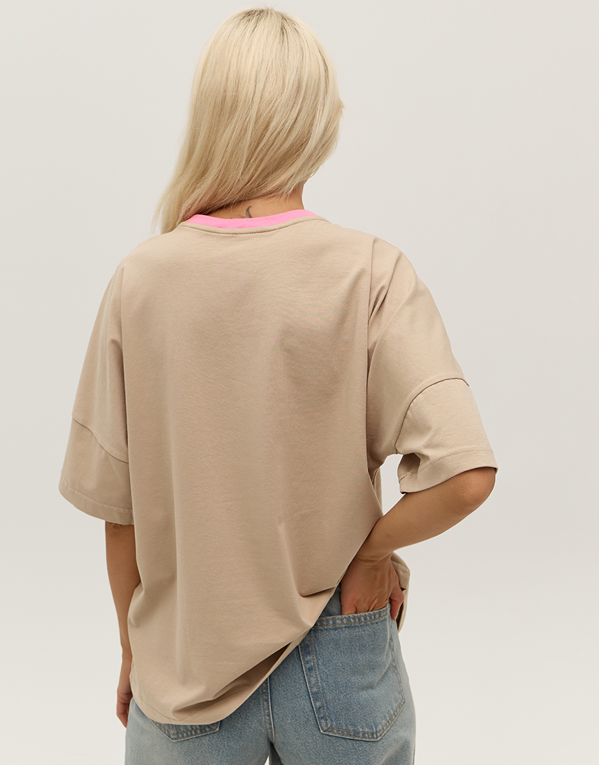 3996-5 Бежева футболка ANNA YAKOVENKO (AY_3996) - фото 2