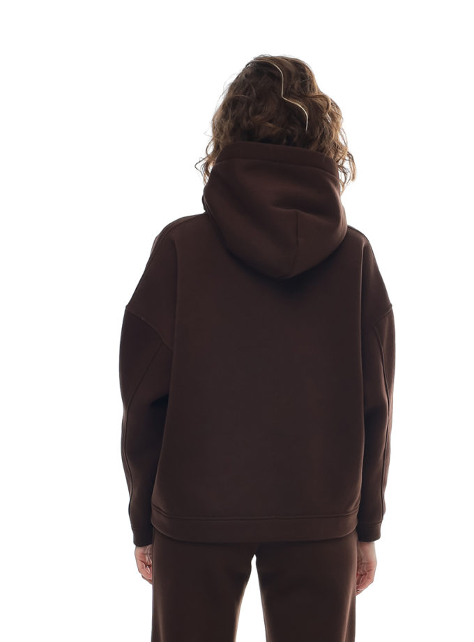 Худі з вишитим логотипом W25 шоколадний MMSW (MMSW_25М-16)