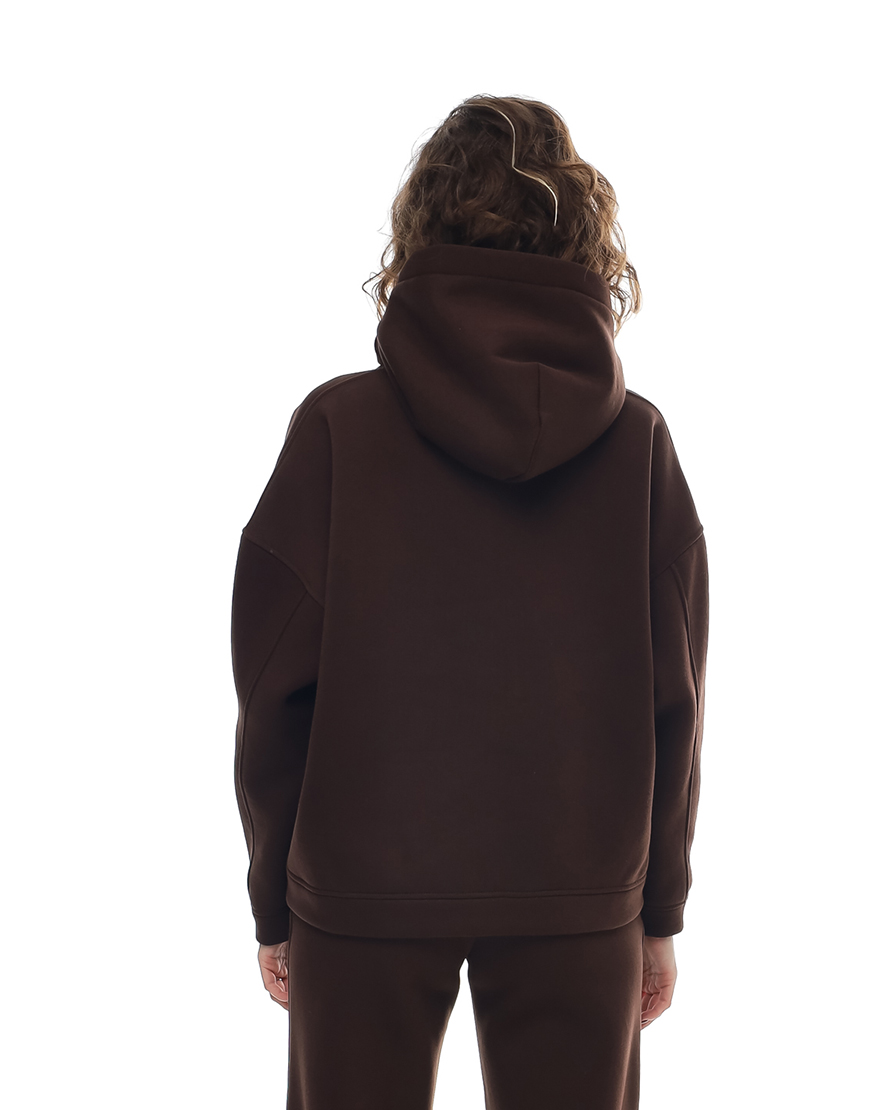 _CB1_ (1) Худі з вишитим логотипом W25 шоколадний MMSW (MMSW_25М-16) - фото 2