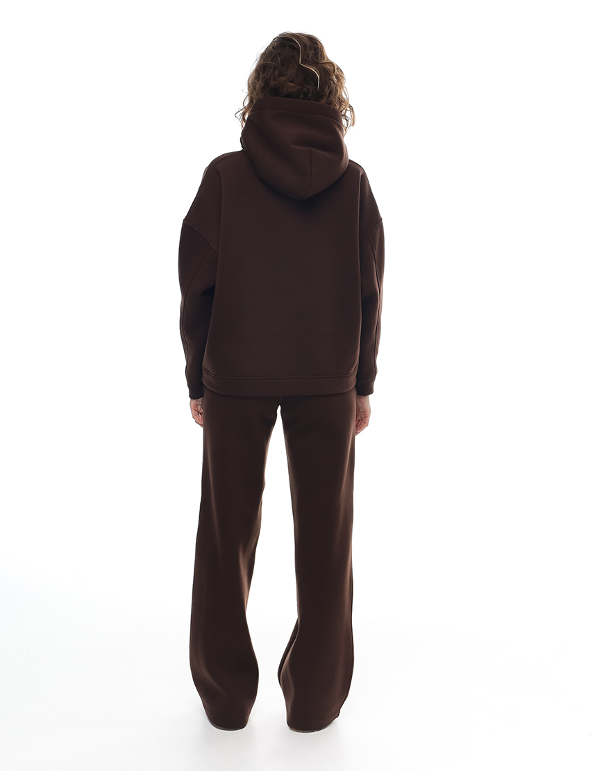 _CB1_ Штани широкі зі стрілкою W25 шоколадні MMSW (MMSW_W25-16) - фото 2