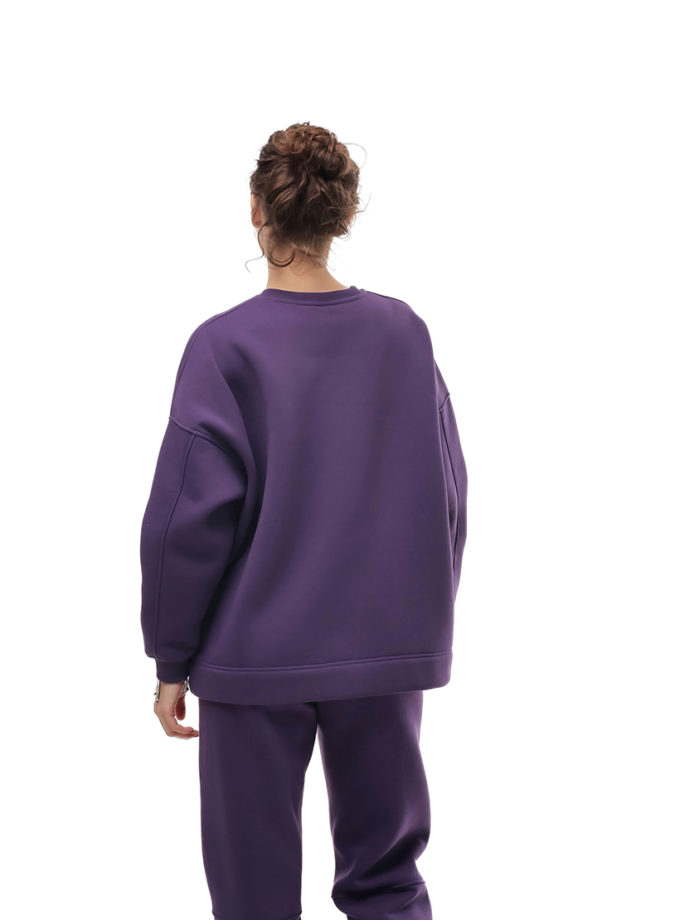 Світшот утеплений з логотипом W25 фіолетовий MMSW (MMSW_SW-W25-V)