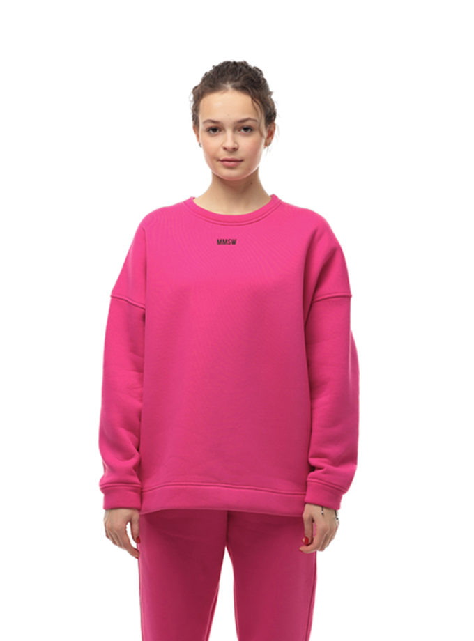 Світшот утеплений з логотипом W25 малиновий MMSW (MMSW_SW-W25-R)