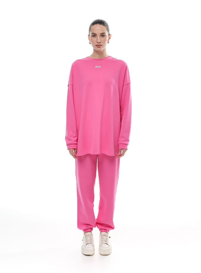 Світшот  з необробленим краєм SS  рожевий MMSW (MMSW_Sw-SSOS-P)
