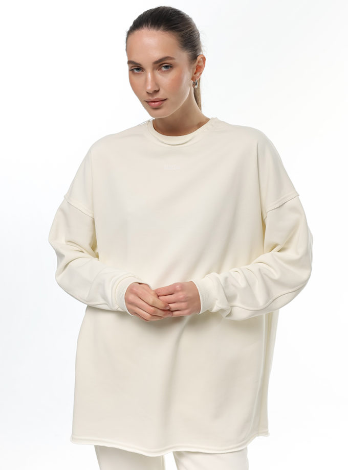 Світшот з необробленим краєм SS маршмеллоу MMSW (MMSW_Sw-SSOS-M)