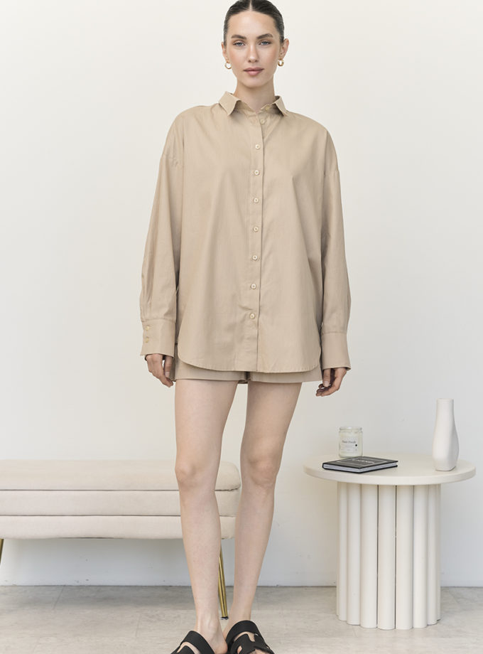 Сорочка базова SS беж MMSW (MMSW_Sh-SS-BE)