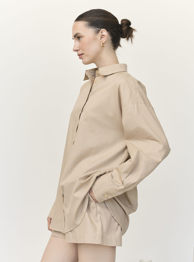 Сорочка базова SS беж MMSW (MMSW_Sh-SS-BE)