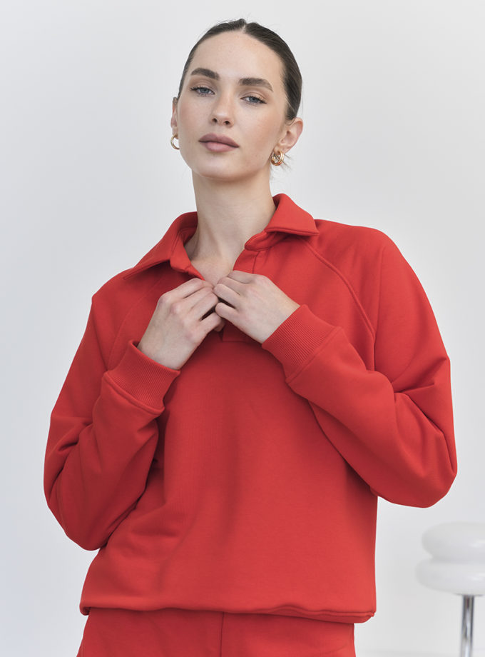 Світшот-реглан SS червоний MMSW (MMSW_СР-SSOS-R)