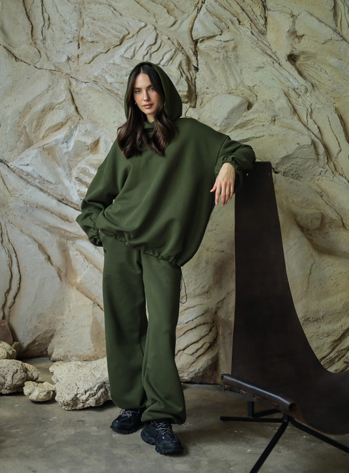 Штани рівні з фіксаторами W25 зелені MMSW (MMSW_P-W25XS-G)