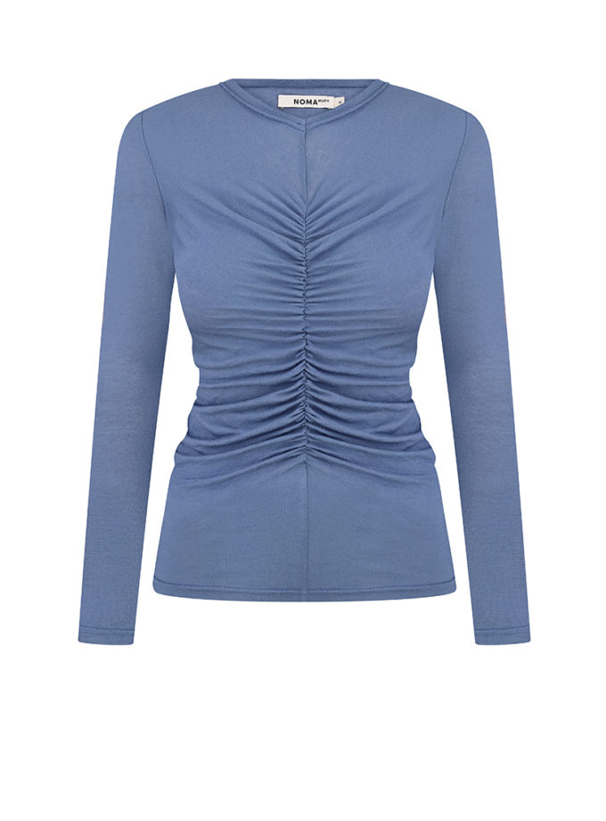 Лонгслів з драпіруванням джинс NOMA STUDIO (NOMA_552025)