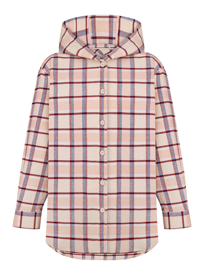 Сорочка з капюшоном рожева NOMA STUDIO (NOMA_632025)