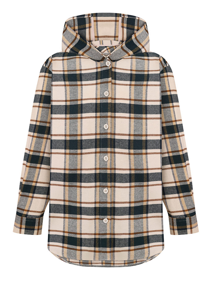 Сорочка з капюшоном зелена NOMA STUDIO (NOMA_642025)