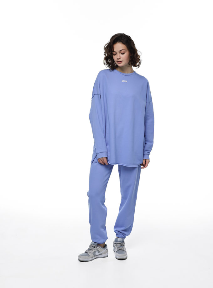 Штани балони з необробленим краєм SS блакитні MMSW (MMSW_Pants-SSXS-B)