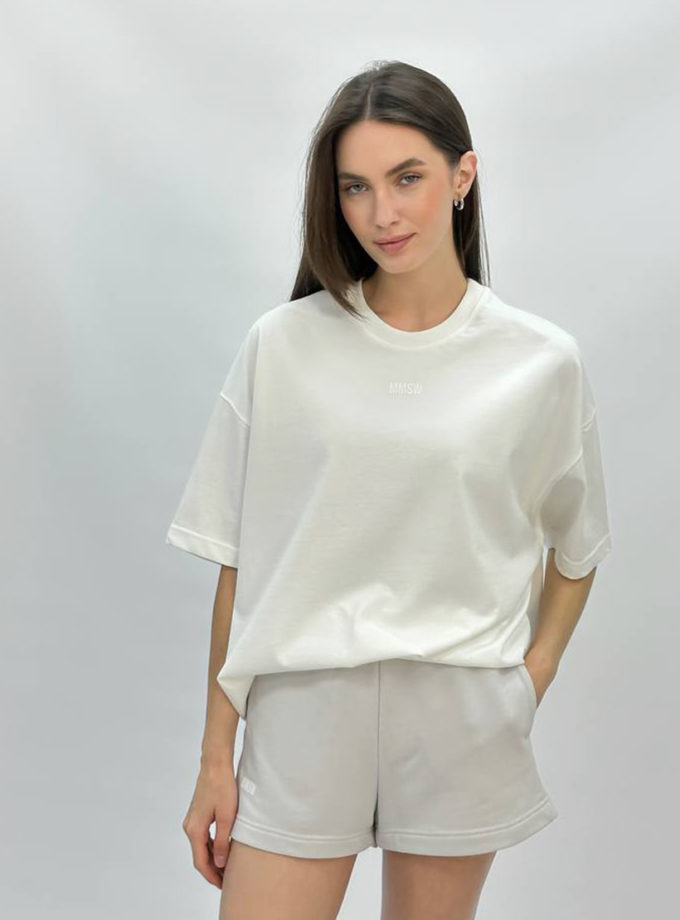 Футболка базова SS молочна one size MMSW (MMSW_TB-SS-OW)