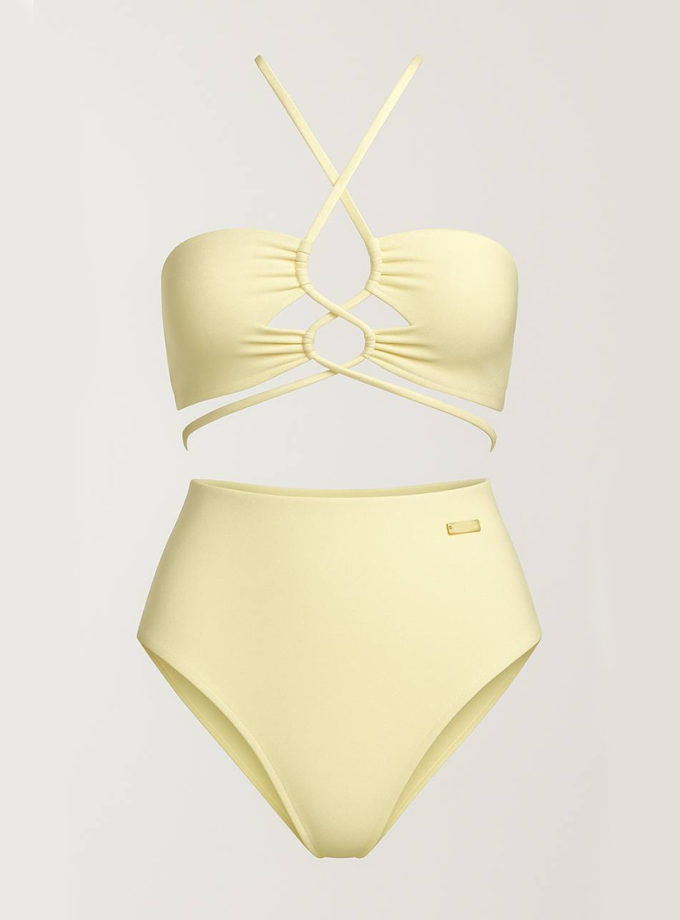 Топ бандо з розрізами Split Heat butter yellow MMSW (MMSW_Bando-S25-BY)