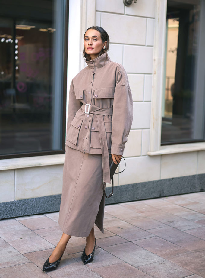 Спідниця-міді із кольорового деніму GET DRESSED. (GD_AS25_22)