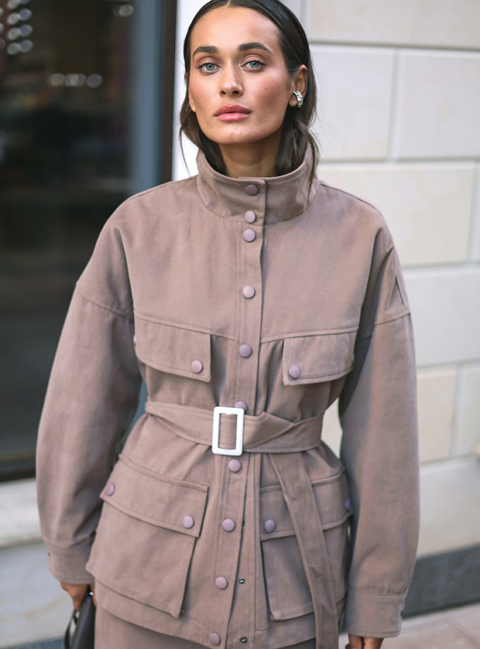 Утеплена куртка із кольорового деніму GET DRESSED. (GD_AS25_12)