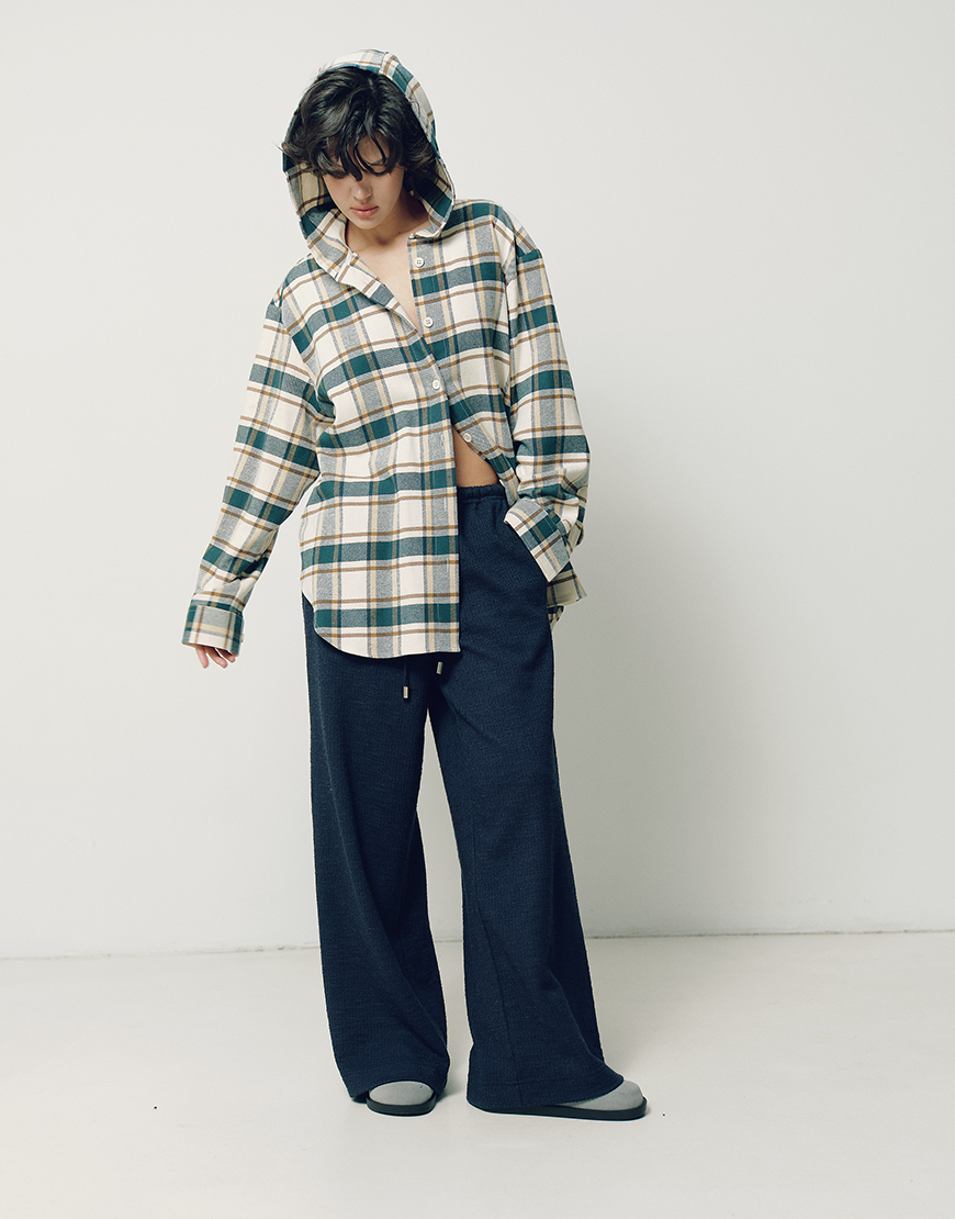 IMG_8525 Сорочка з капюшоном зелена NOMA STUDIO (NOMA_642025) - фото 4