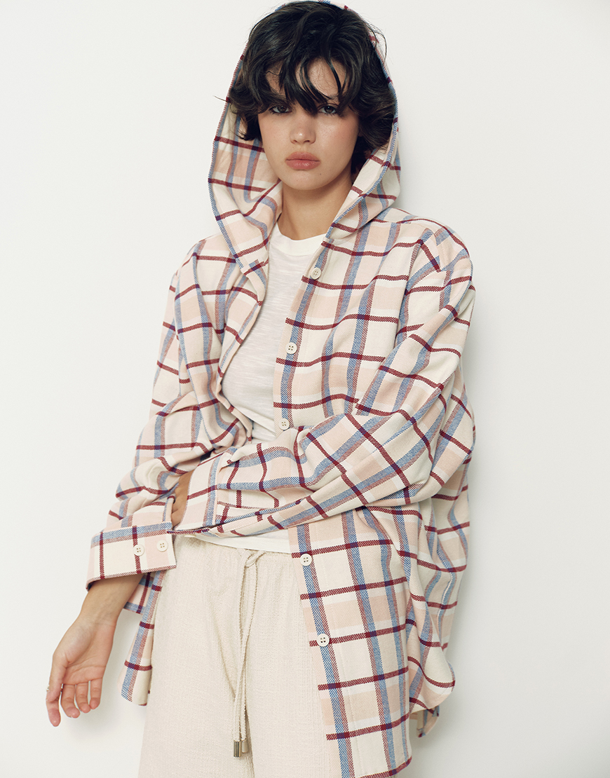 IMG_8833 Сорочка з капюшоном рожева NOMA STUDIO (NOMA_632025) - фото 6