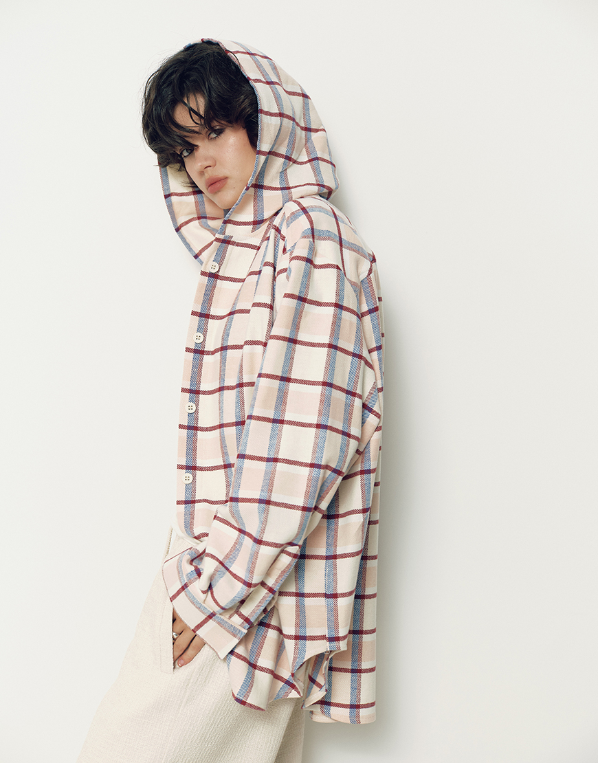 IMG_8834 Сорочка з капюшоном рожева NOMA STUDIO (NOMA_632025) - фото 3