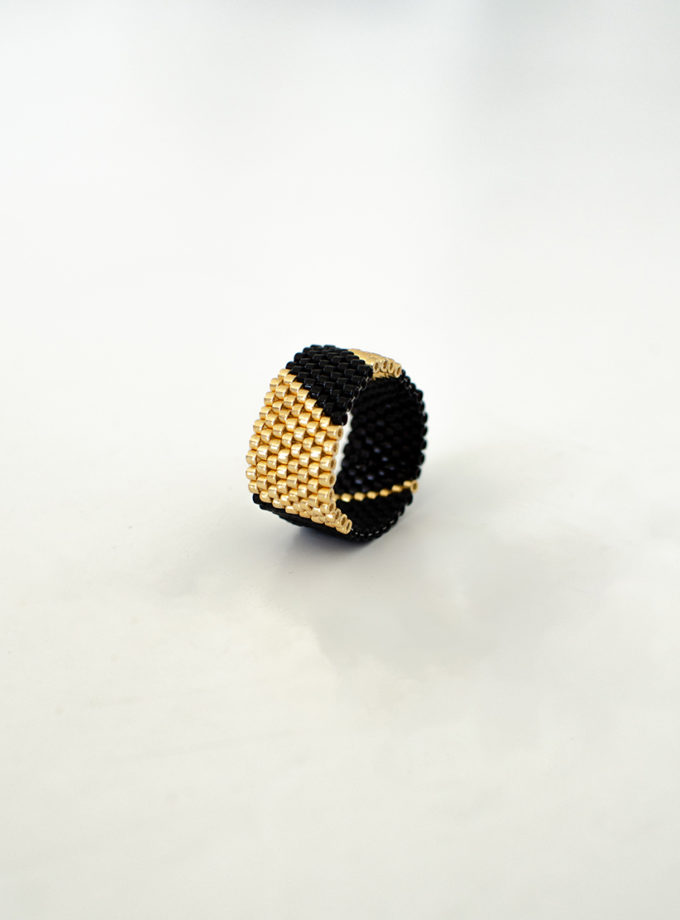 Каблучка Maru з японського бісеру KINOMO (KMN_Maru)