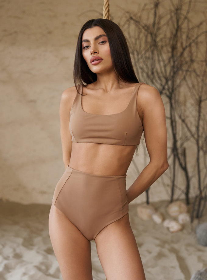 Топ Rush з подовженими рукавами нюд MMSW (MMSW_rush-N) - фото 6