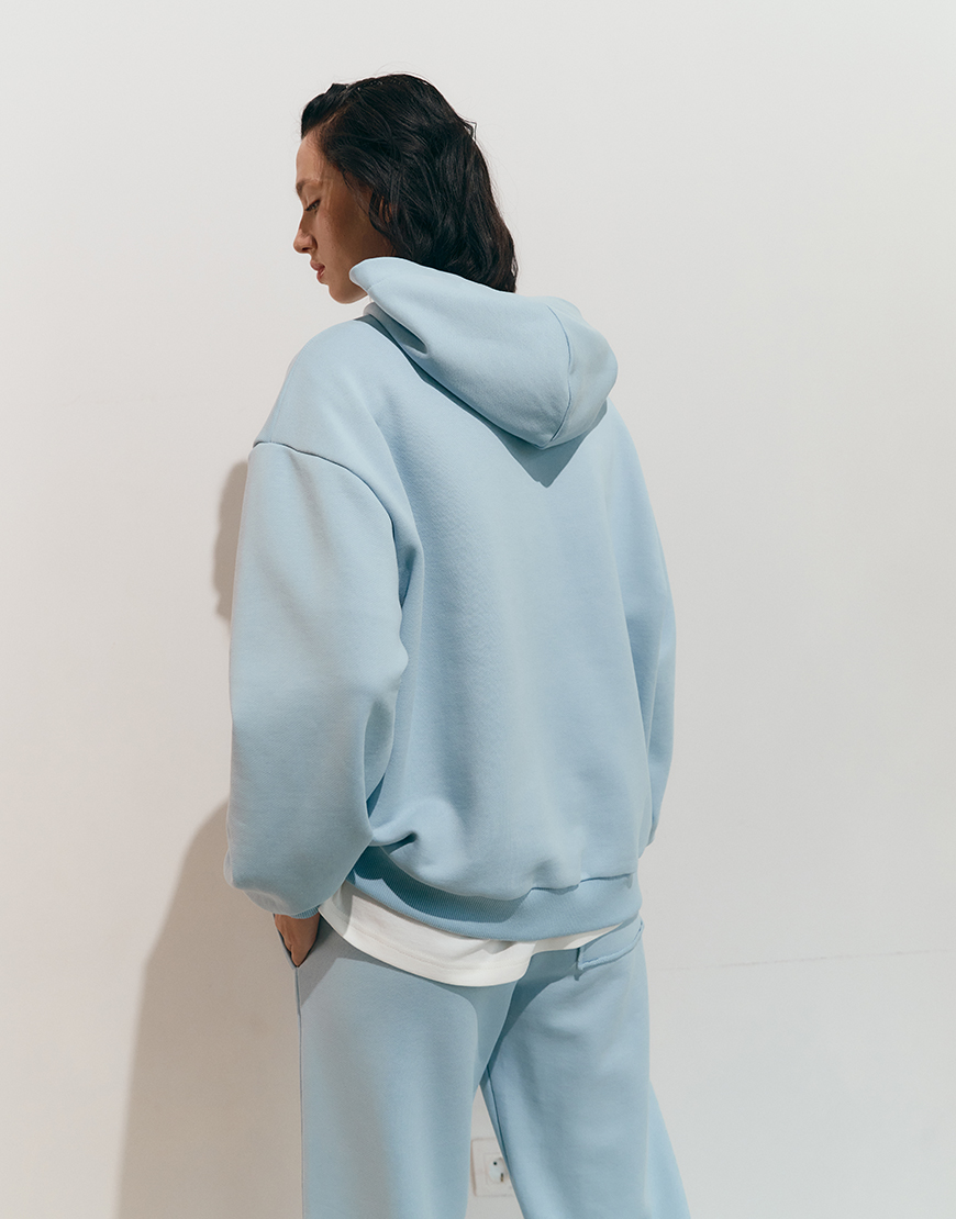 a39928 Худі на блискавці SS25 блакитний MMSW (MMSW_H-SS25-LBL) - фото 2