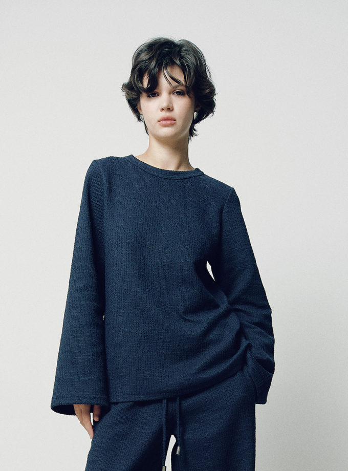 Лонгслів букле синій NOMA STUDIO (NOMA_582025)