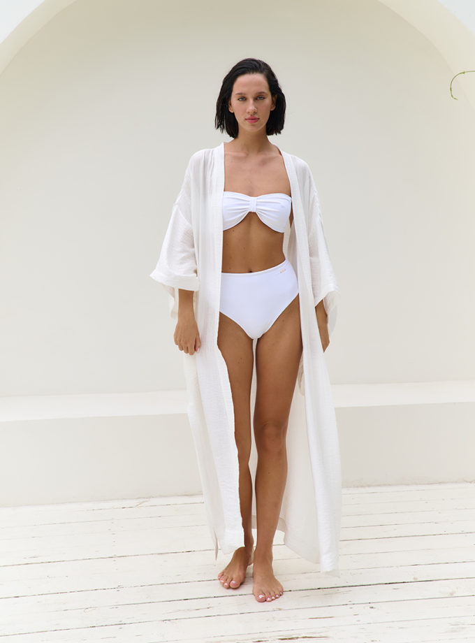 Кімоно з мусліну S25 молочне MMSW (MMSW_КМ-S25-ML)