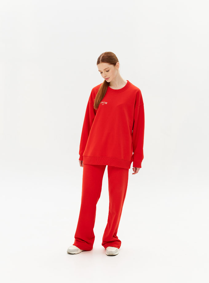 Штани прямі спортивні SS Яскраво-червоні MMSW (MMSW_P-SSXS-74) - фото 7