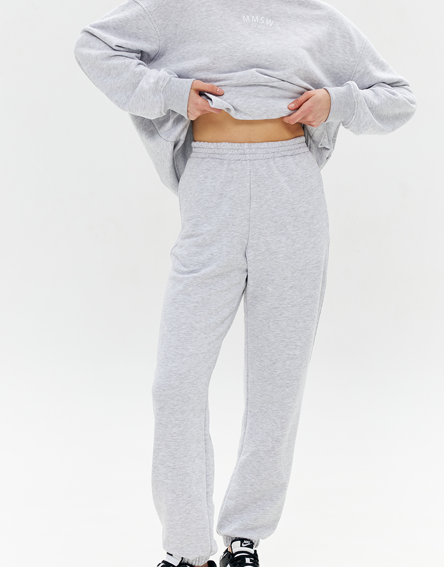 brands_3614 Штани прямі спортивні SS Світлий меланж MMSW (MMSW_P-SSXS-01) - фото 4