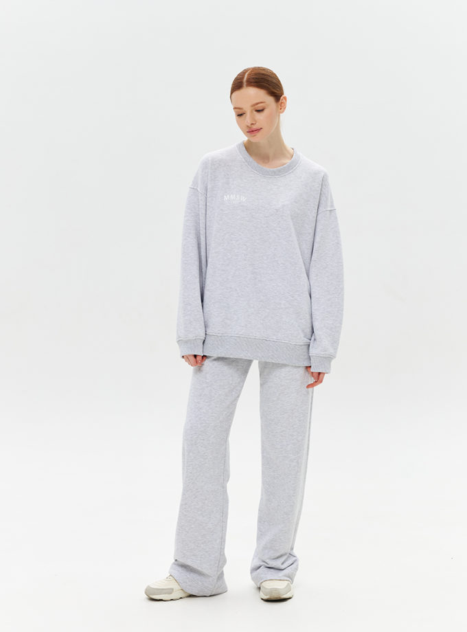 Штани прямі спортивні SS Світлий меланж MMSW (MMSW_P-SSXS-01) - фото 9