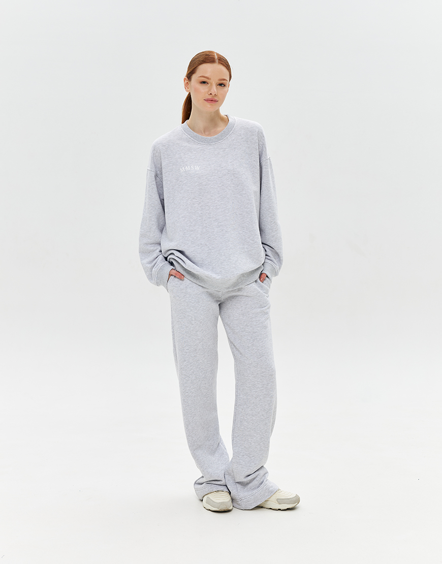 brands_3658 Штани прямі спортивні SS Світлий меланж MMSW (MMSW_P-SSXS-01) - фото 2