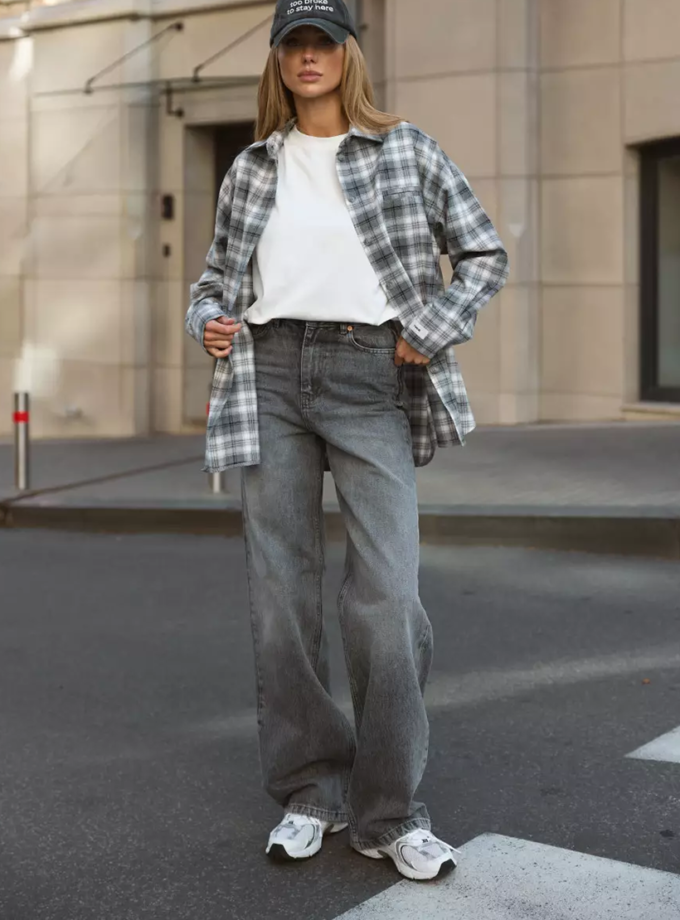 Джинси wide leg сірий wl 567 TWICE (TWC_WL25051056730)