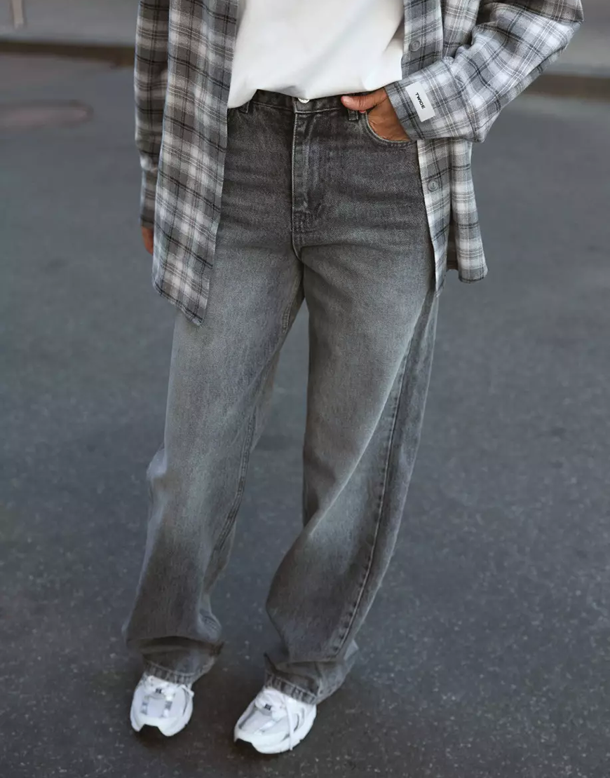 джинси 567 3 Джинси wide leg сірий wl 567 TWICE (TWC_WL25051056730) - фото 3